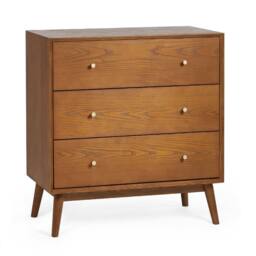 Cheshire Premium Calder 3 Drawer Chest - Ash in Brown - thumbnail 1