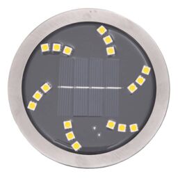 Berkfield Home Solar Ground Lights with Ground Spikes Outdoor 4 pcs Warm White in Black - thumbnail 5