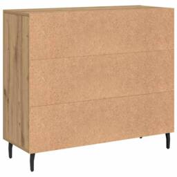 Berkfield Home Sideboard with Storage with Door Brown 90 x 34 x 80 cm Engineered wood - thumbnail 8