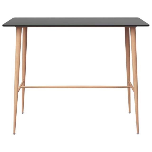 Berkfield Home Bar Table Black 120x60x105 cm - Size: 120 x 60 x 105 cm - image 1