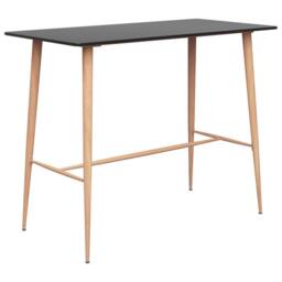 Berkfield Home Bar Table Black 120x60x105 cm - Size: 120 x 60 x 105 cm - thumbnail 2