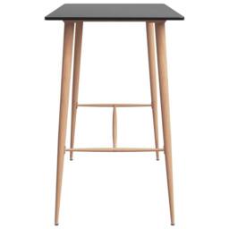 Berkfield Home Bar Table Black 120x60x105 cm - Size: 120 x 60 x 105 cm - thumbnail 3