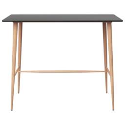Berkfield Home Bar Table Black 120x60x105 cm - Size: 120 x 60 x 105 cm - thumbnail 1