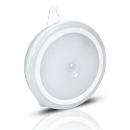 mysmartbuy Battery Powered Round Motion Sensor LED Night Light - 50 Lumen Portable Wireless Magnetic or Wall Mountable Home Lighting in White - thumbnail 1