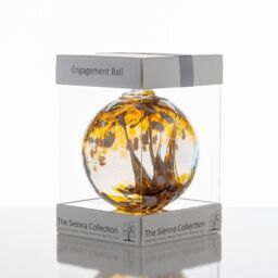 Sienna Glass Engagement Gift Spirit Ball Pastel Gold - thumbnail 4