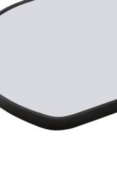 Living and Home Aluminium Alloy Framed HD Float Glass Bathroom Mirror in Black - thumbnail 4