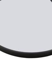 Living and Home Aluminium Alloy Framed HD Float Glass Bathroom Mirror in Black - thumbnail 3