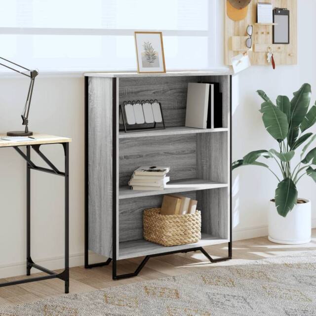 Berkfield Home Modern Bookcase Grey Sonoma 80x31x106 cm Engineered Wood - Size: 80 x 31 x 106 cm - image 1