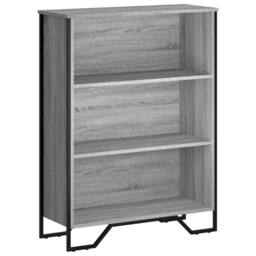 Berkfield Home Modern Bookcase Grey Sonoma 80x31x106 cm Engineered Wood - Size: 80 x 31 x 106 cm - thumbnail 3