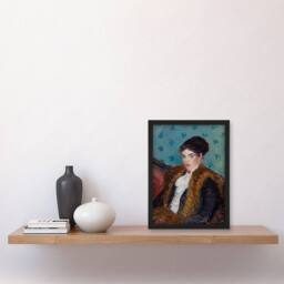 Artery8 William James Glackens Framed Wall Art Print with Fox Furs - Size: A4 - thumbnail 2