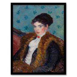 Artery8 William James Glackens Framed Wall Art Print with Fox Furs - Size: A4 - thumbnail 1