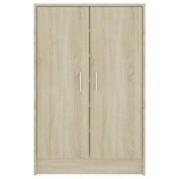 Berkfield Home Shoe Cabinet Sonoma Oak 60x35x92 cm Engineered Wood in Brown - Size: 60 x 35 x 92 cm - thumbnail 5