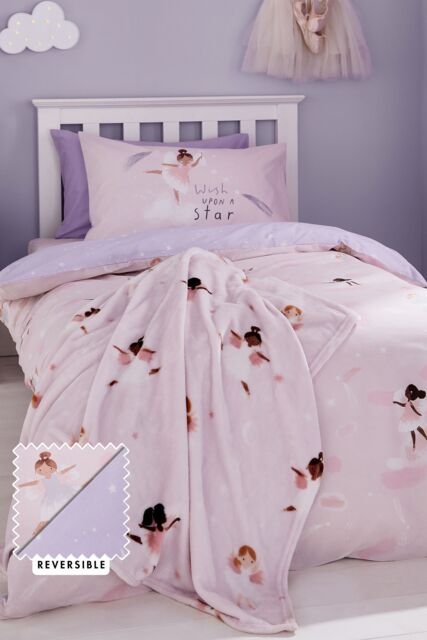 Catherine Lansfield 'Dancing Fairies' Duvet Cover Set in Pink - Size: Single - image 1