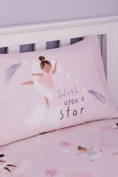 Catherine Lansfield 'Dancing Fairies' Duvet Cover Set in Pink - Size: Single - thumbnail 3