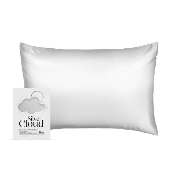 Silver Cloud Satin Pillowcase Infused with Silver Ions - Size: Standard Pillow Case - image 1