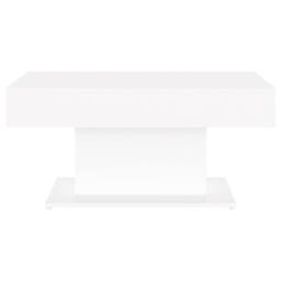 Berkfield Home Durable Coffee Table White 96x50x45 cm Engineered Wood - Size: 96 x 50 x 45 cm - thumbnail 4