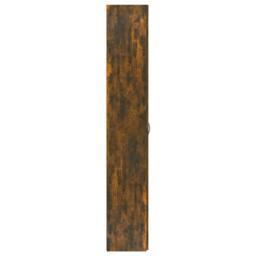 Berkfield Home Office Cabinet Smoked Oak 60x32x190 cm Engineered Wood in Brown - Size: 60 x 32 x 190 cm - thumbnail 7