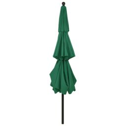 Berkfield Home 3-Tier Parasol with Aluminium Pole Green 3.5 m - thumbnail 4