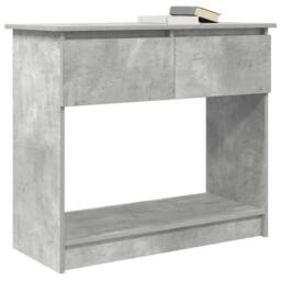 Berkfield Home Console Table with Drawers Concrete Grey 85.5x38.5x74.5 cm - thumbnail 4