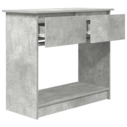 Berkfield Home Console Table with Drawers Concrete Grey 85.5x38.5x74.5 cm - thumbnail 5