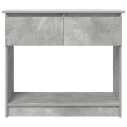 Berkfield Home Console Table with Drawers Concrete Grey 85.5x38.5x74.5 cm - thumbnail 6