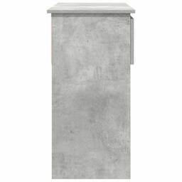 Berkfield Home Console Table with Drawers Concrete Grey 85.5x38.5x74.5 cm - thumbnail 7