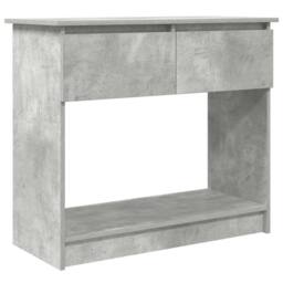 Berkfield Home Console Table with Drawers Concrete Grey 85.5x38.5x74.5 cm