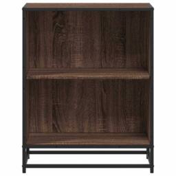 Berkfield Home Modern Book Cabinet Brown Oak 60x35x76 cm Engineered Wood - Size: 60 x 35 x 76 cm - thumbnail 4