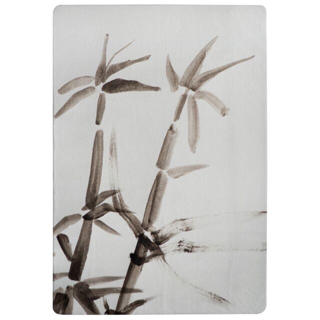 Benjamin Tate Design Japanese Painting Of Bamboo Designer Rug in Natural - Size: Large - image 1