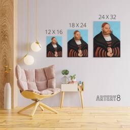 "Artery8 Lucas Cranach Portrait of Lukas Spielhausen Canvas Wall Art Print - Size: W12"" x H16""" - thumbnail 4