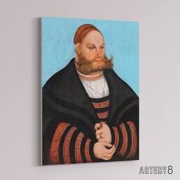 "Artery8 Lucas Cranach Portrait of Lukas Spielhausen Canvas Wall Art Print - Size: W12"" x H16""" - thumbnail 2