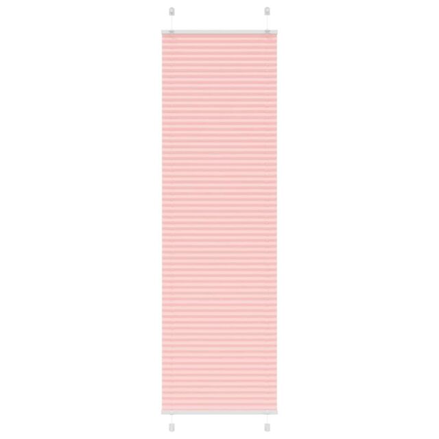Berkfield Home Pleated Blind Pink 55x200 cm Fabric Width 54.4 cm Polyester - image 1
