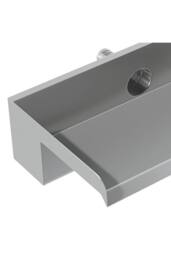 Garden Sanctuary Rear-Inlet Stainless Steel Water Blade in Silver - Size: 30 cm - thumbnail 7