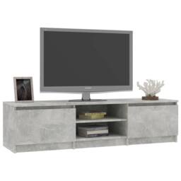 Berkfield Home TV Cabinet Concrete Grey 140x40x35.5 cm Engineered Wood - thumbnail 3
