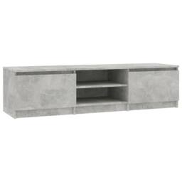 Berkfield Home TV Cabinet Concrete Grey 140x40x35.5 cm Engineered Wood - thumbnail 2
