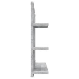 Berkfield Home Practical Bathroom Mirror Grey Sonoma 60x10.5x45 cm Engineered Wood - thumbnail 4