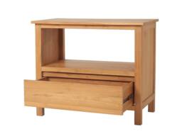 Vente-unique Teak Bathroom Unit With Single Basin - 90 Cm - KETAPANG in Light Oak - thumbnail 5