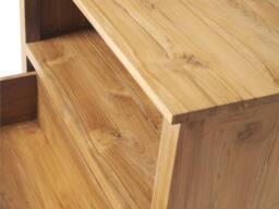 Vente-unique Teak Bathroom Unit With Single Basin - 90 Cm - KETAPANG in Light Oak - thumbnail 6