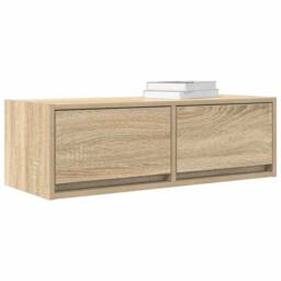 Berkfield Home TV Cabinets 2 pcs Sonoma Oak 80x31x25.5 cm Engineered Wood in Light Tan - thumbnail 4
