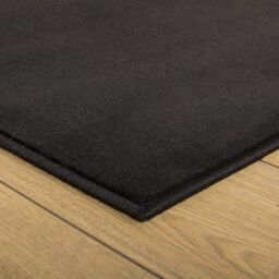 runrug Hallway Carpet Runner Rug - Soft & Comfy, 9mm - 'Plain' in Black - Size: 60 cm x 180 cm - thumbnail 6