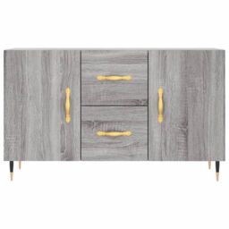 Berkfield Home Sideboard Grey Sonoma 100x36x60 cm Engineered Wood - Size: 100 x 36 x 60 cm - thumbnail 6