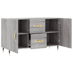 Berkfield Home Sideboard Grey Sonoma 100x36x60 cm Engineered Wood - Size: 100 x 36 x 60 cm - thumbnail 5