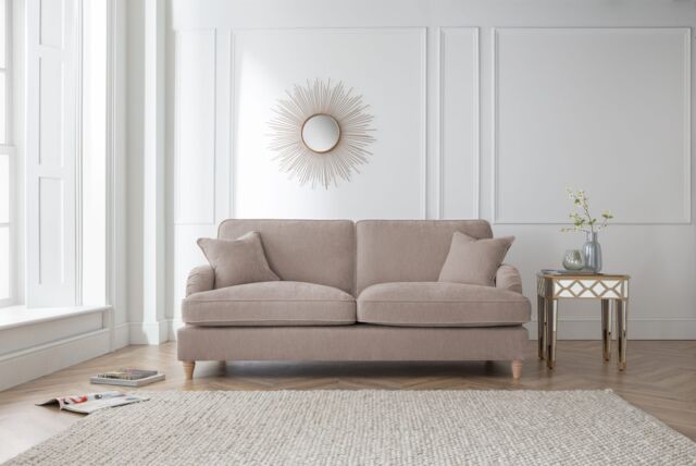 The Great Sofa Company Orla 3 Seater Sofa Manhattan Navy in Taupe - image 1