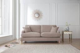 The Great Sofa Company Orla 3 Seater Sofa Manhattan Navy in Taupe