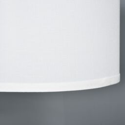 HOMCOM Modern Floor Lamp Tall Pole Light with Linen Shade E27 Holder in White - thumbnail 7