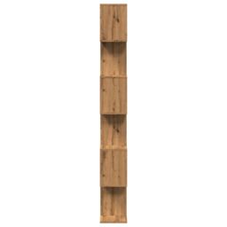 Berkfield Home Room Divider Bookcase 6-Tier Artisan Oak 70x24x193 cm Engineered Wood in Brown - Size: 70 x 24 x 193 cm - thumbnail 6