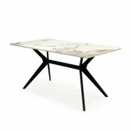 Outdoor Living San Diego Marble Top Rectangular Dining Table in Natural White - thumbnail 4