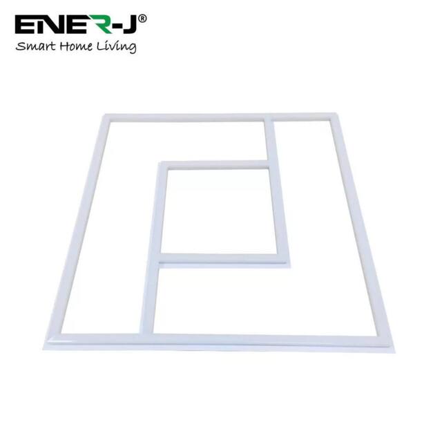 ENER-J Pack of 6 600x600mm LED Light with PD Design 40W Cool White Frame Bord - image 1