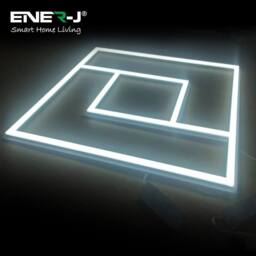 ENER-J Pack of 6 600x600mm LED Light with PD Design 40W Cool White Frame Bord - thumbnail 2