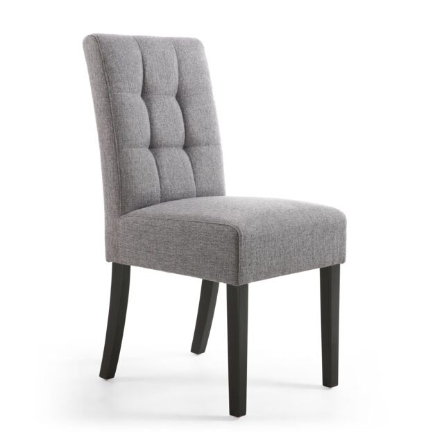 Shankar Moseley Waffle Linen Effect Steel Grey in Black Legs - image 1